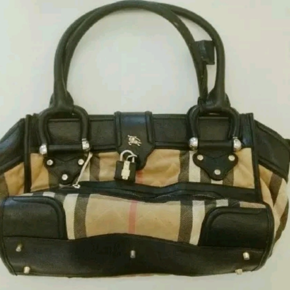 Burberry Manor Classic House Check Nova Check  Bag
